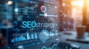 Diagram showing how search engine optimization works and how websites rank on Google